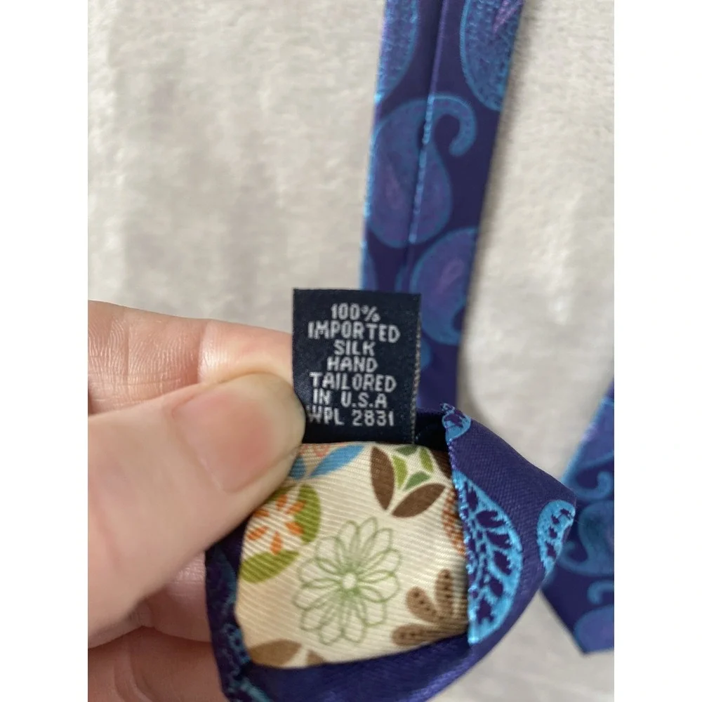 Ted Baker London Tie Men's Blue Paisley Silk